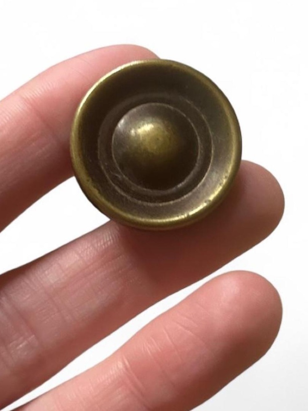 Antique Brass Tone Dome Button